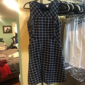 Jcrew windowpane jumper style dress. Size 10